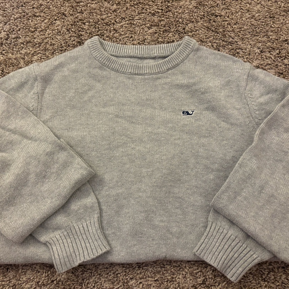 Vineyard Vines Kids Gray Crewneck Sweater